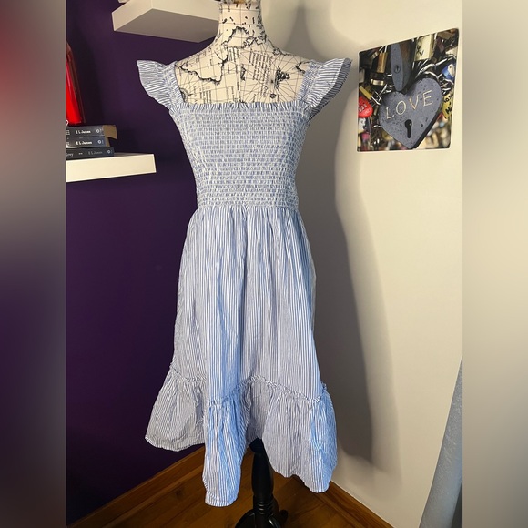 Crewcuts Dresses & Skirts - Crewcuts Blue/White Striped Sundress NWT